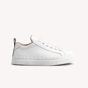 Chloe White Leather Sneakers